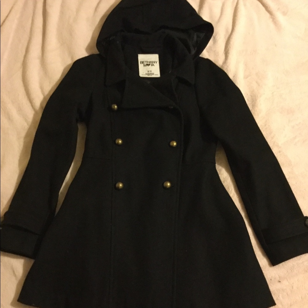 Dressy black pea coat